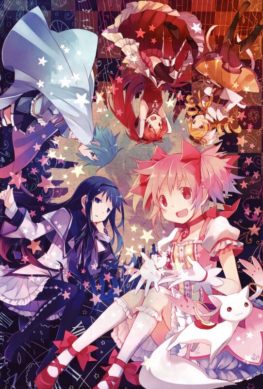 anime girls with stars