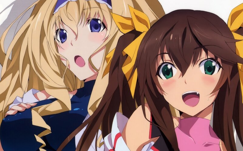 anime girls with surprised expressions