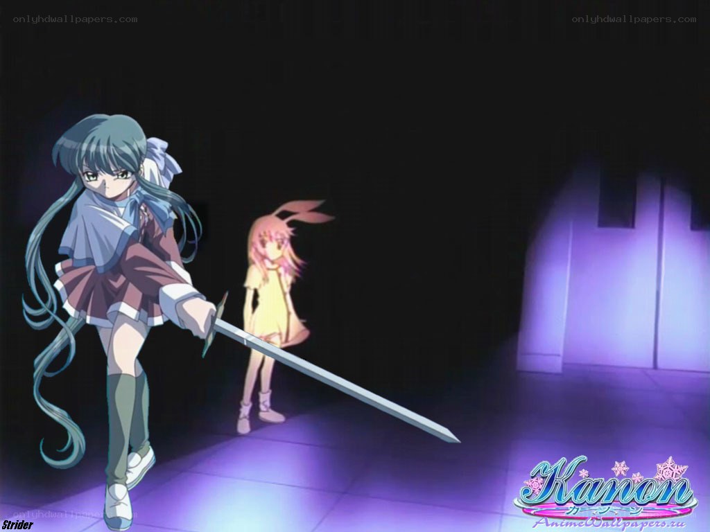 Anime girls with sword