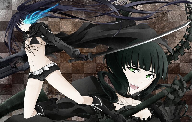 Anime girls with swords