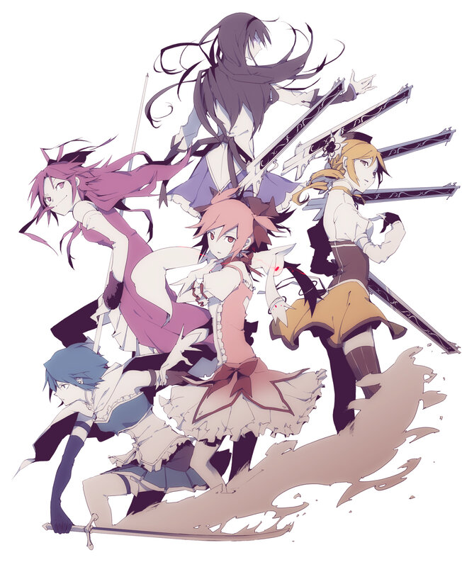 anime girls with swords