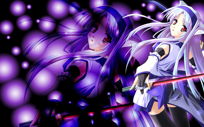 Anime girls with swords