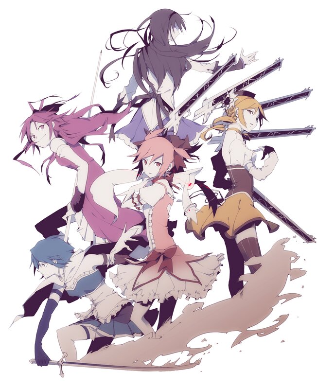 anime girls with swords