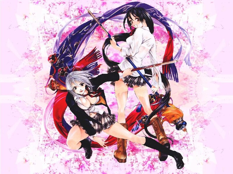 anime girls with swords