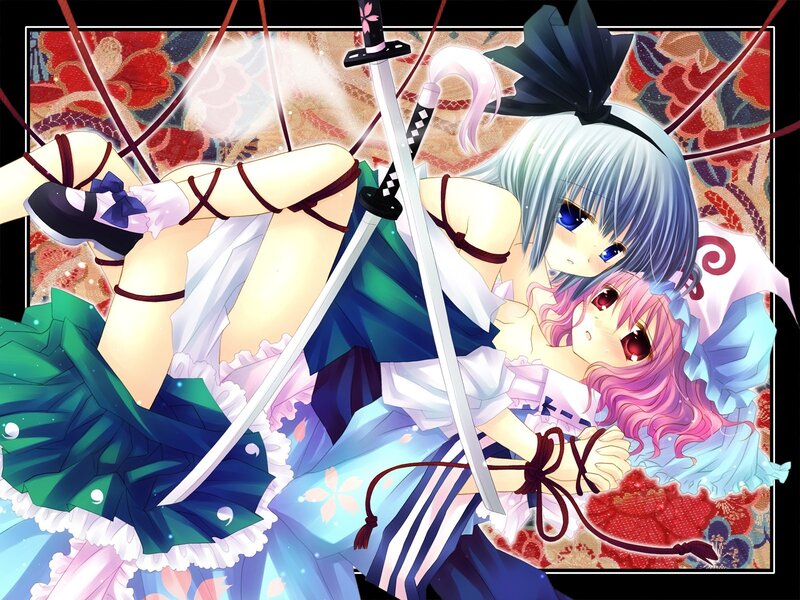 Anime girls with swords