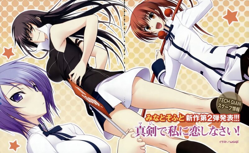 Anime girls with swords