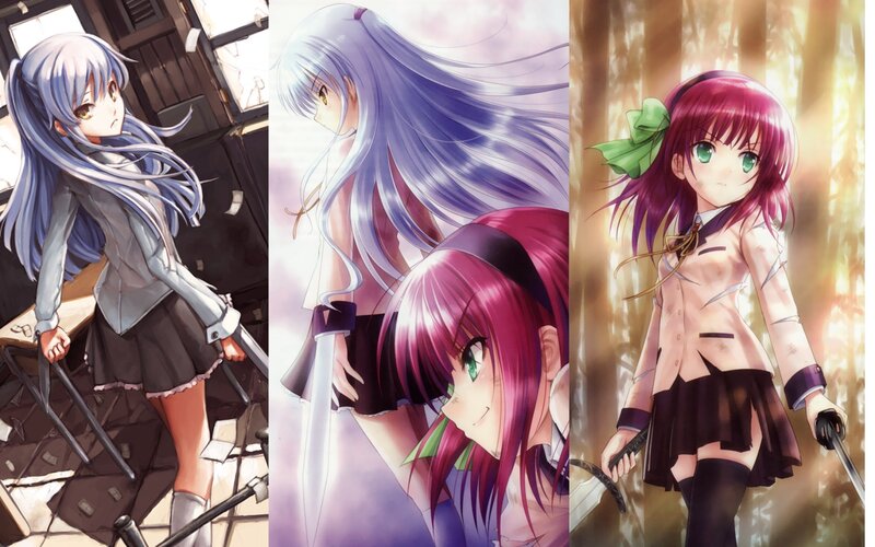 Anime girls with swords