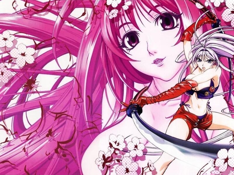 anime girls with swords