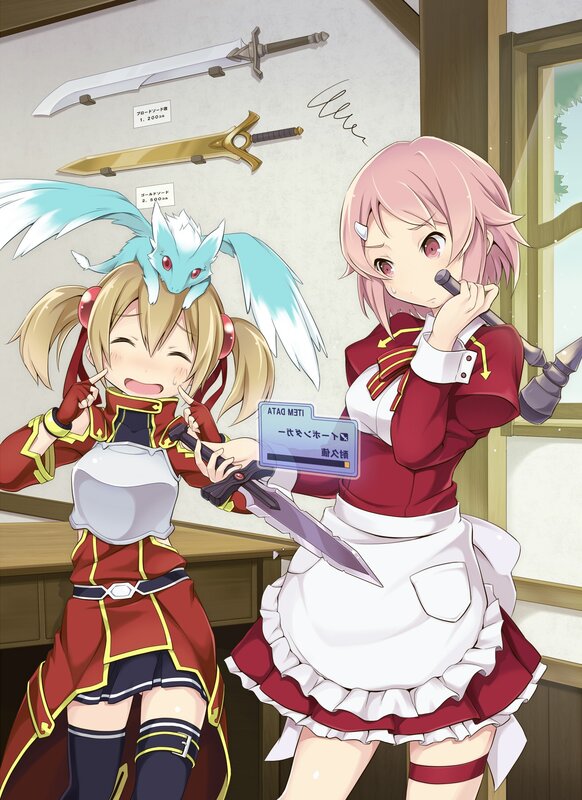 Anime girls with swords