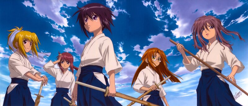 anime girls with swords