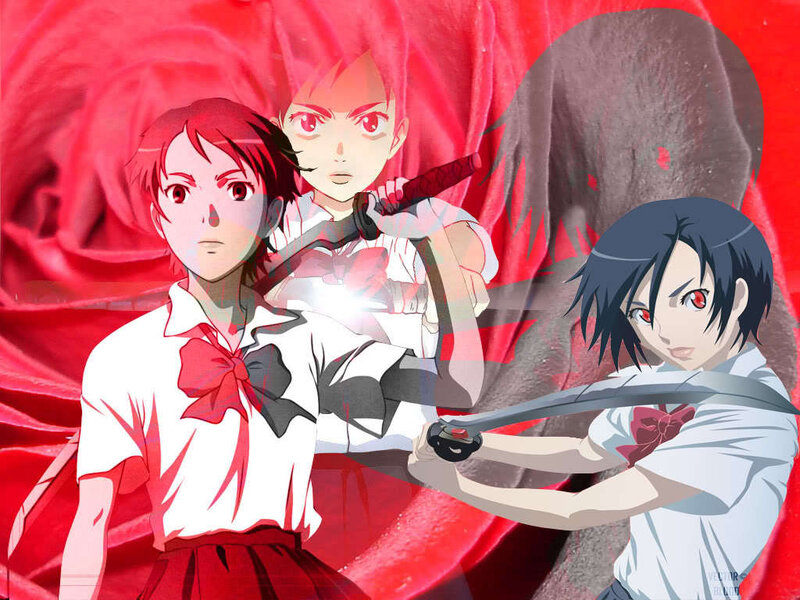 anime girls with swords