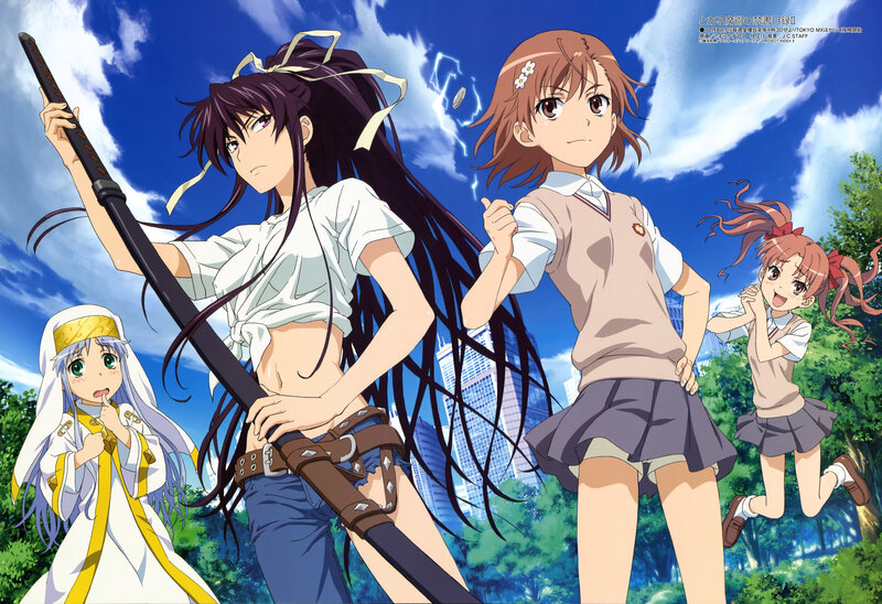 Anime Girls with Swords — Blue