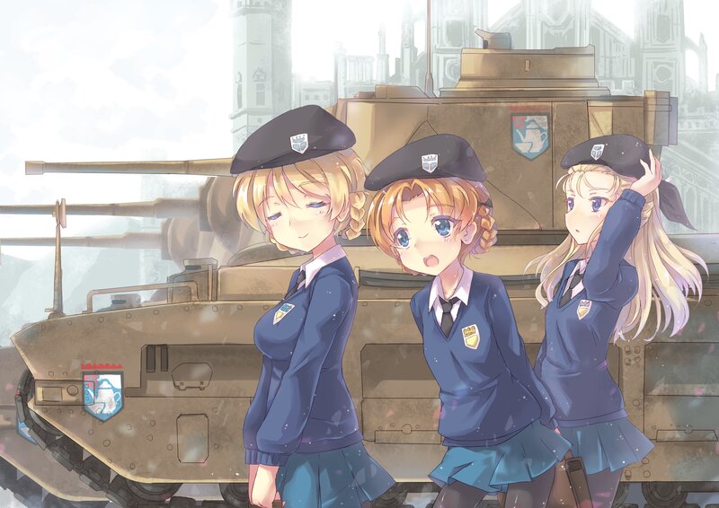 Anime girls with tank