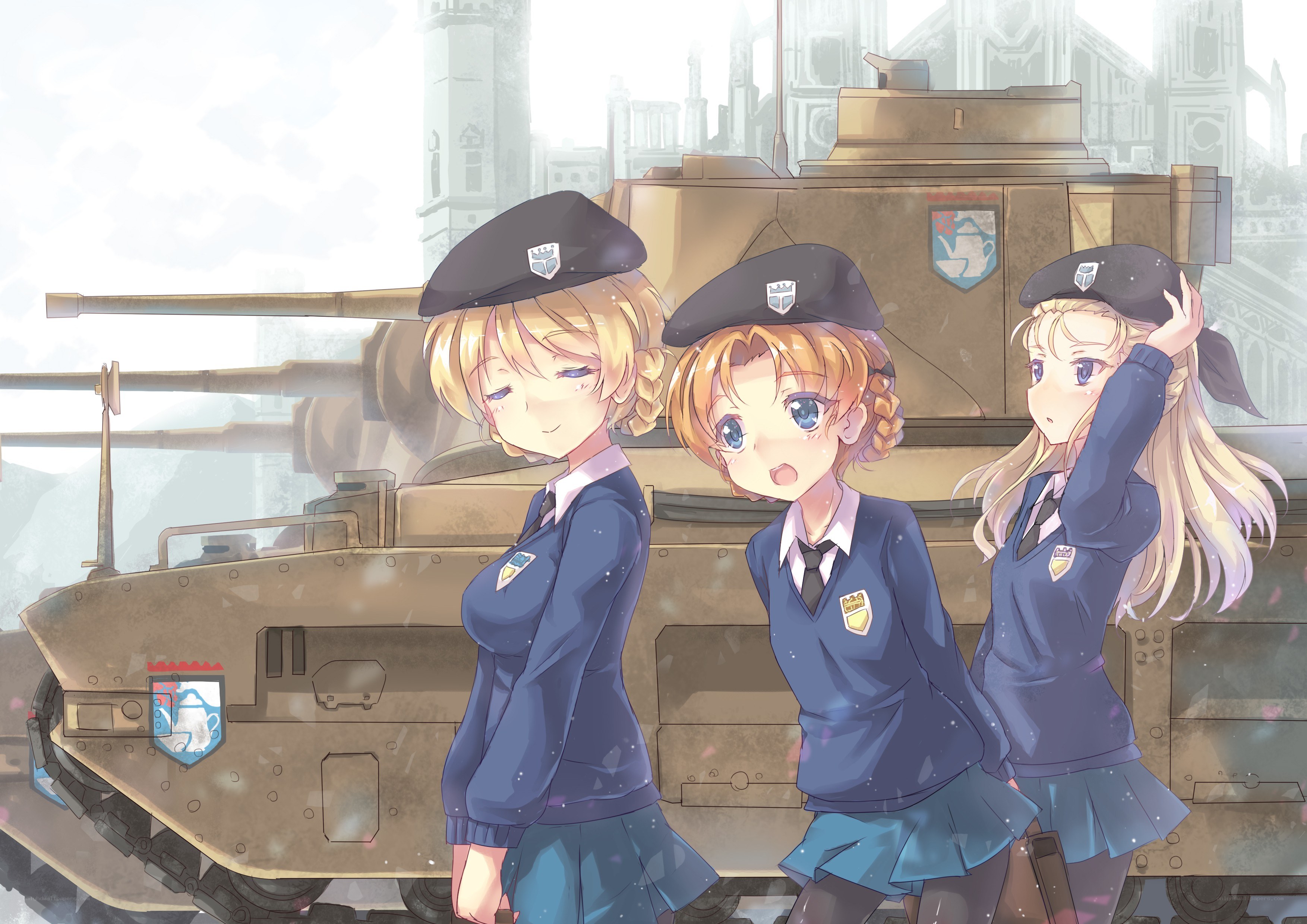 Anime girls with tank