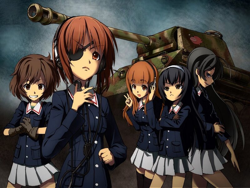 Anime Girls with Tank — Blue