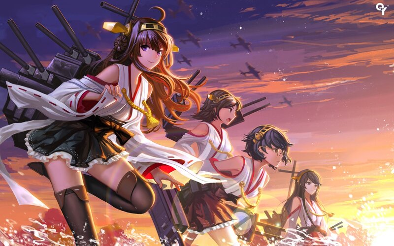 Anime Girls with Warships — Purple