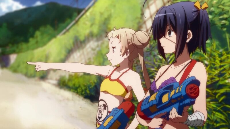 anime girls with water guns
