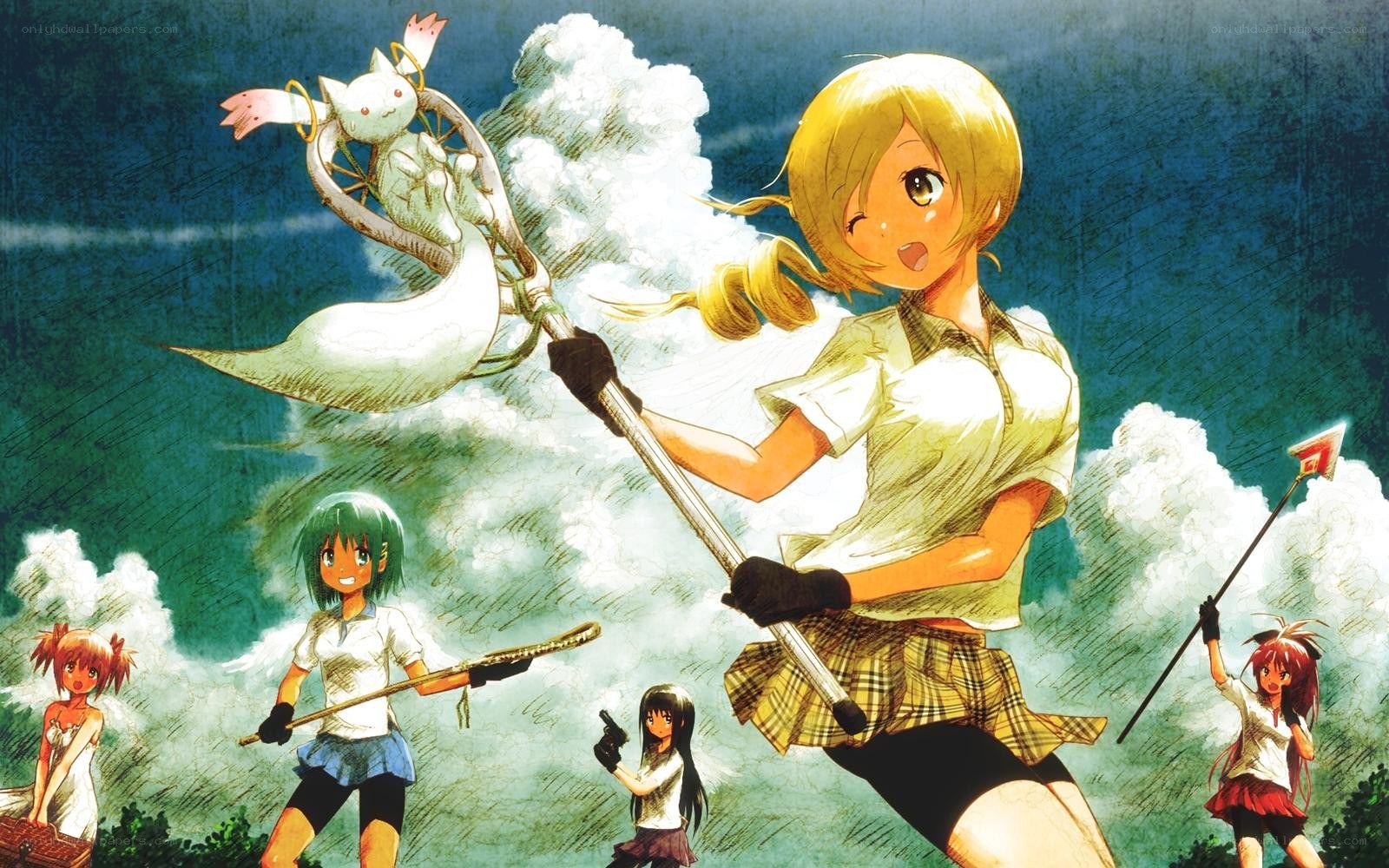anime girls with weapons