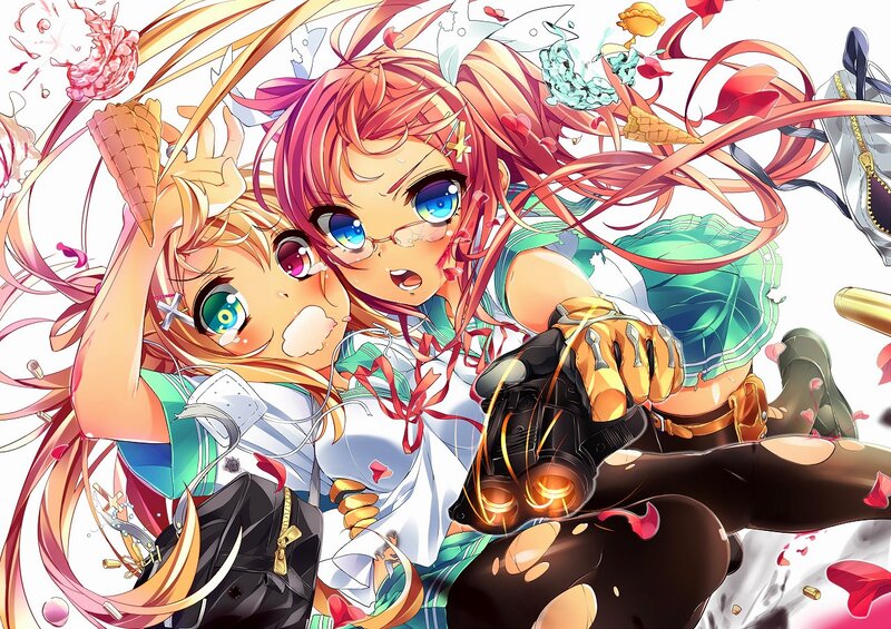 Anime girls with weapons