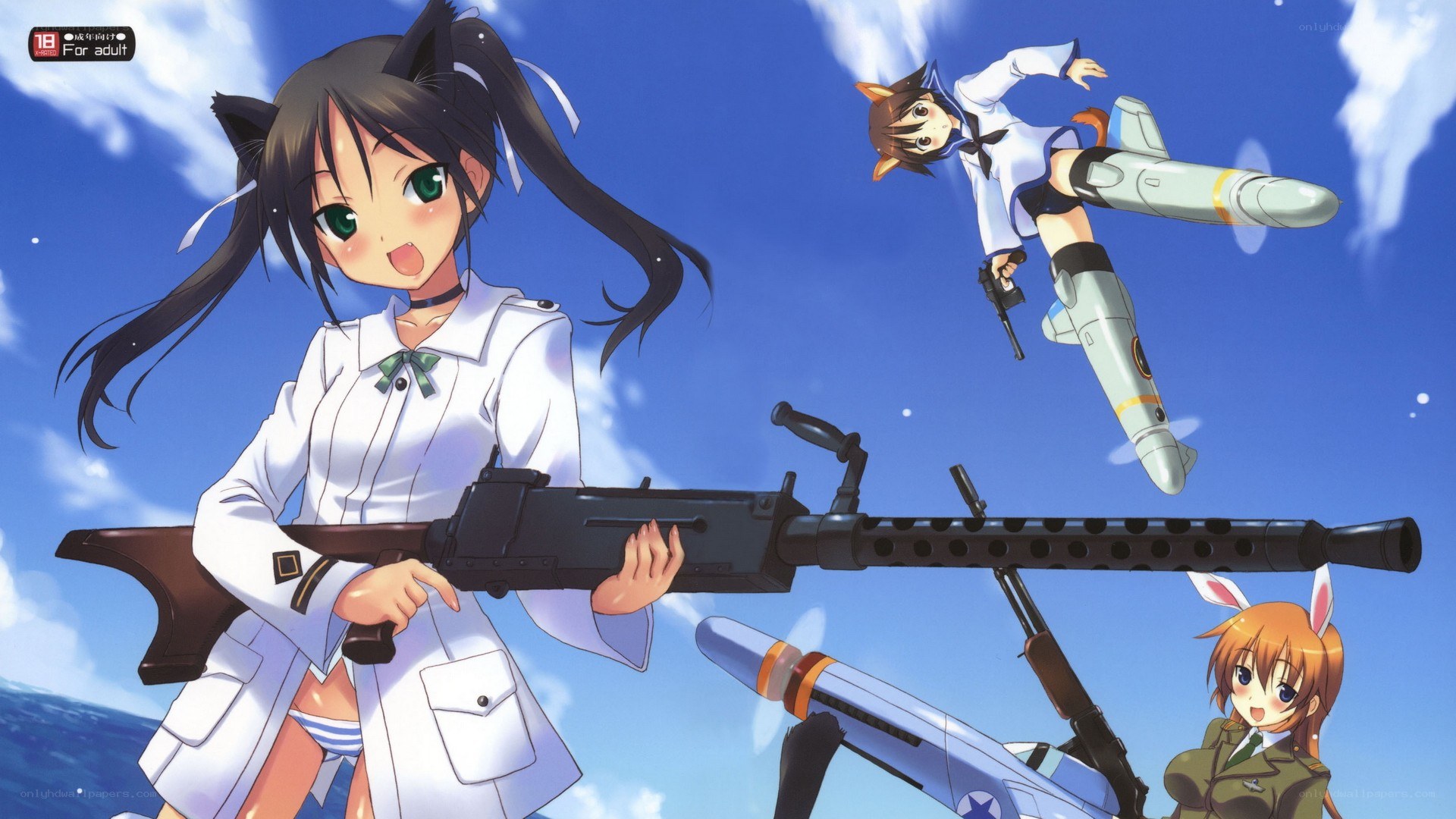 Anime girls with weapons
