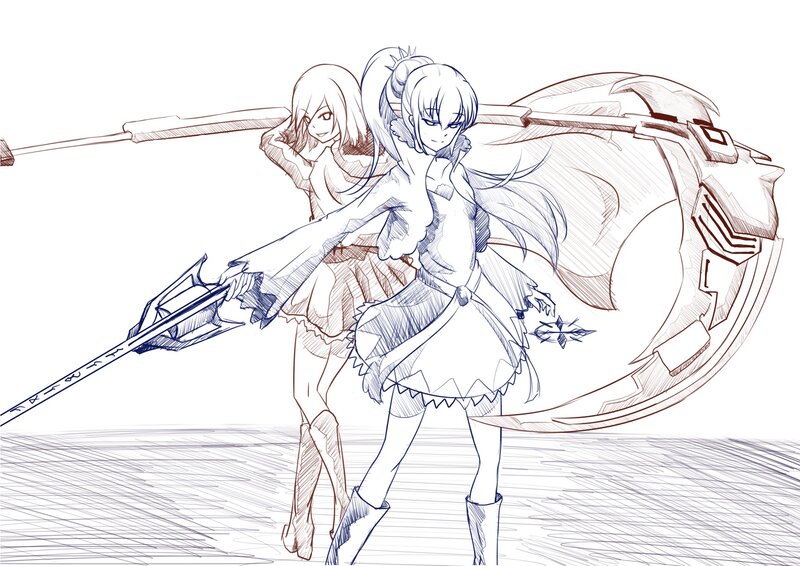 anime girls with weapons
