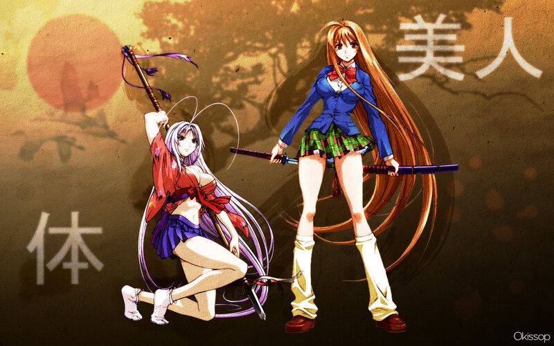 Anime girls with weapons