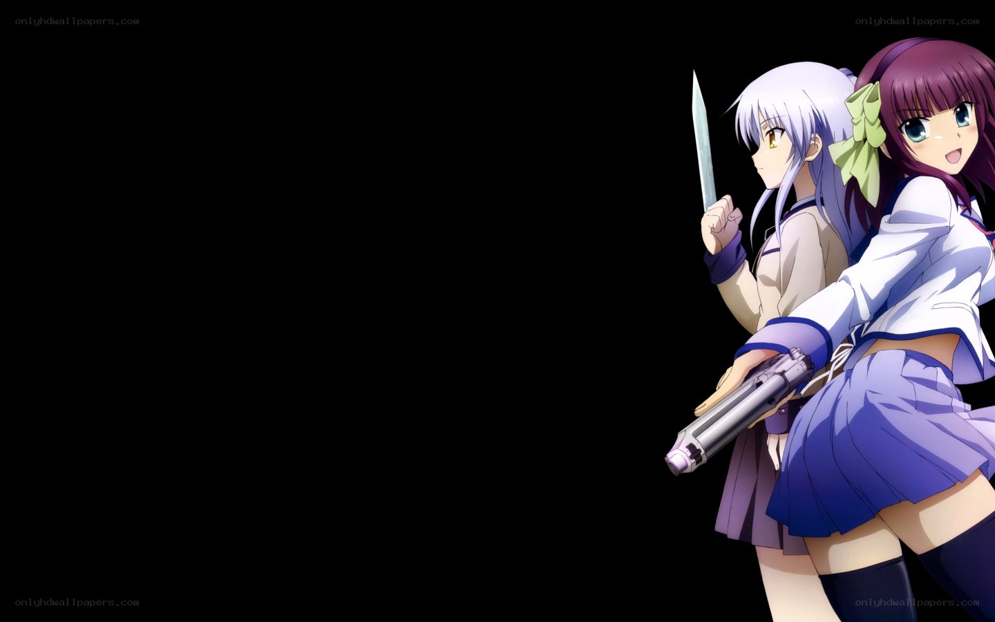 anime girls with weapons