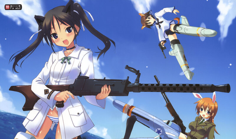 anime girls with weapons