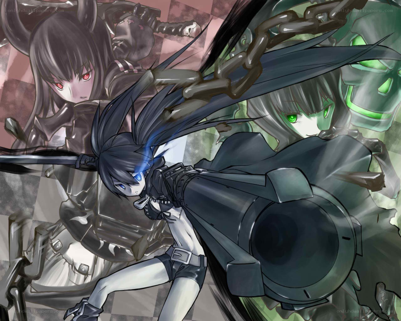 anime girls with weapons