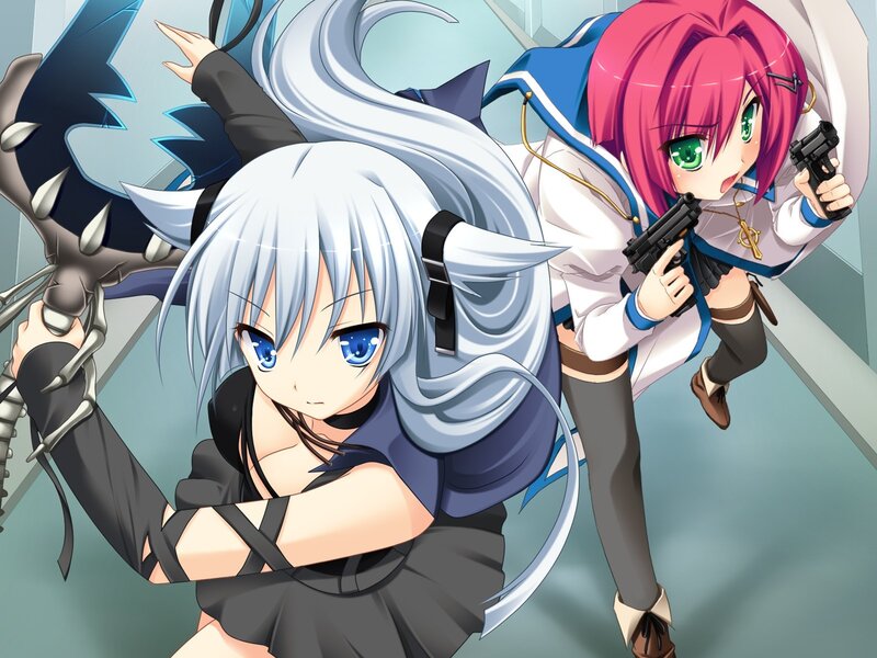 Anime girls with weapons