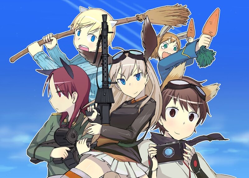 Anime girls with weapons