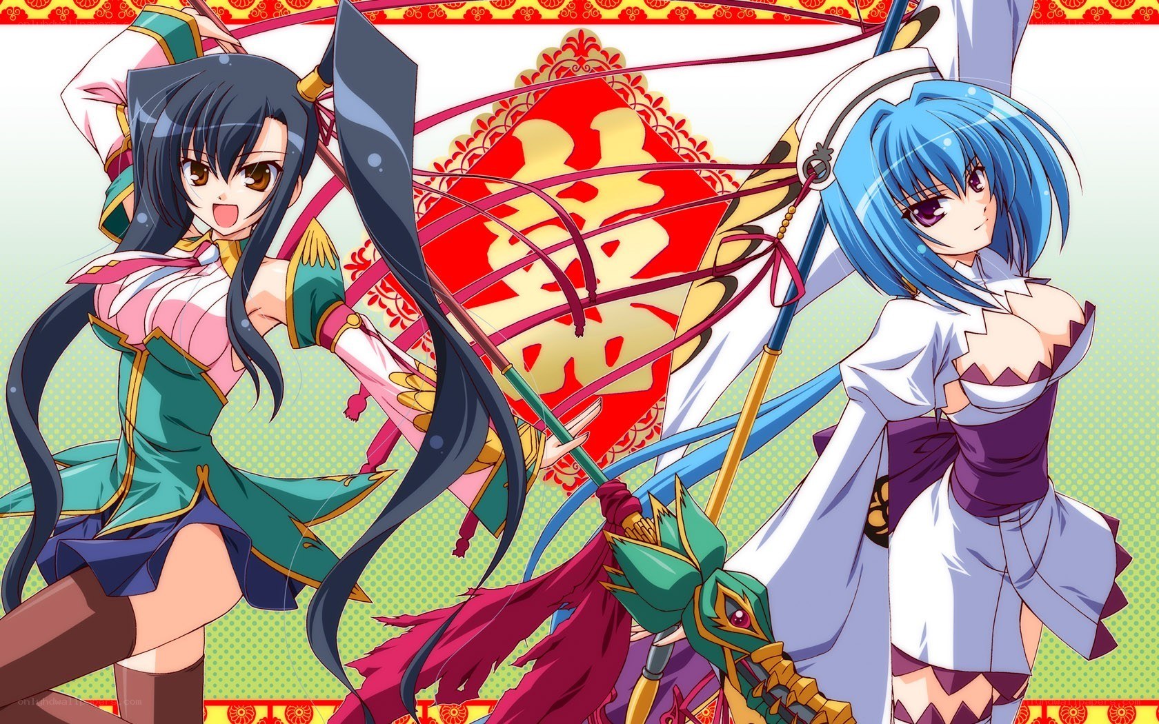 Anime girls with weapons