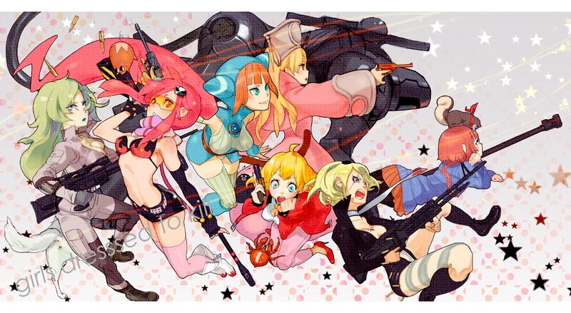 anime girls with weapons