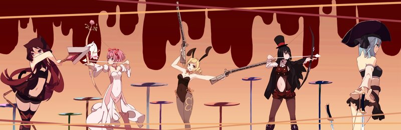 anime girls with weapons