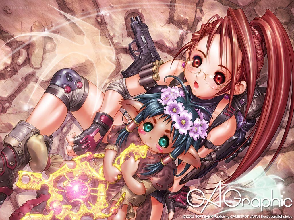 Anime girls with weapons