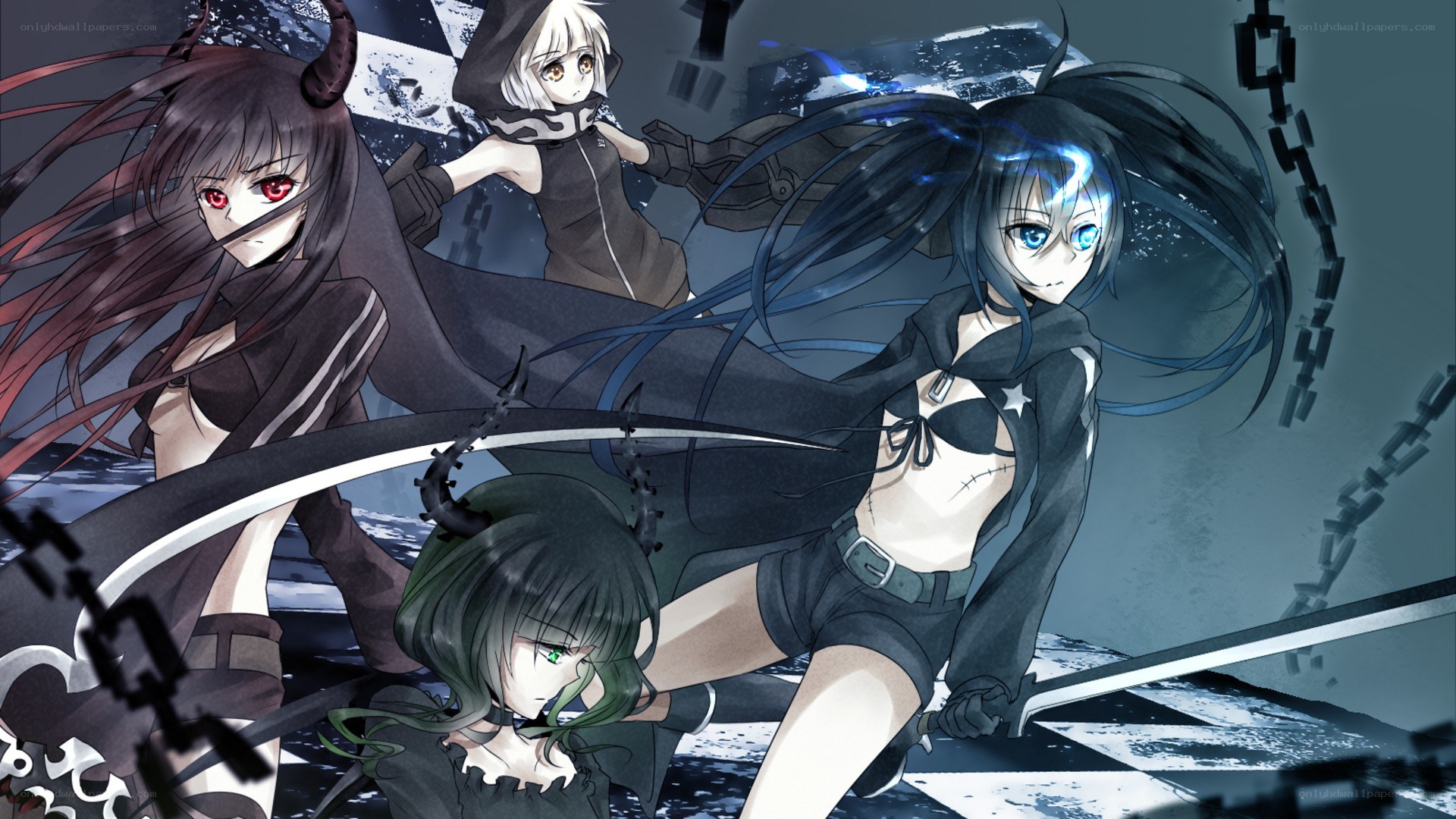 anime girls with weapons