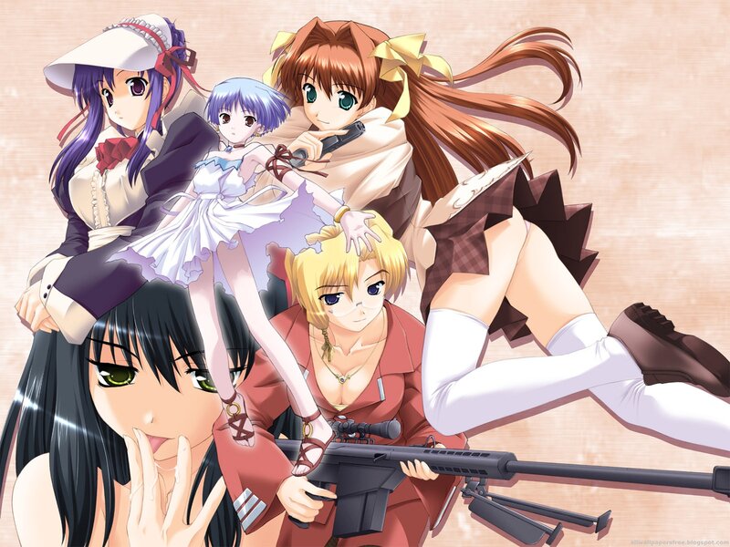 Anime Girls with Weapons — Brown