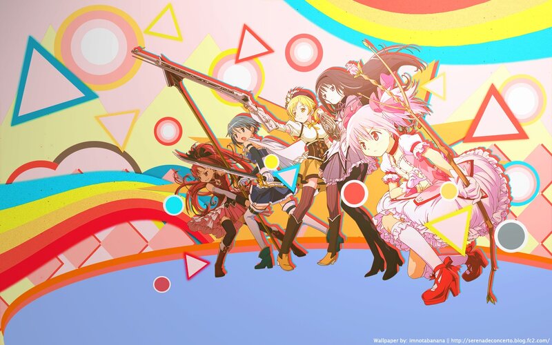 Anime Girls with Weapons — Pink, Energetic