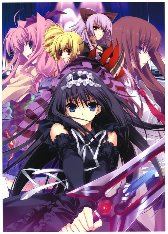 Anime Girls with Weapons — Purple, Dramatic, Night, Sword