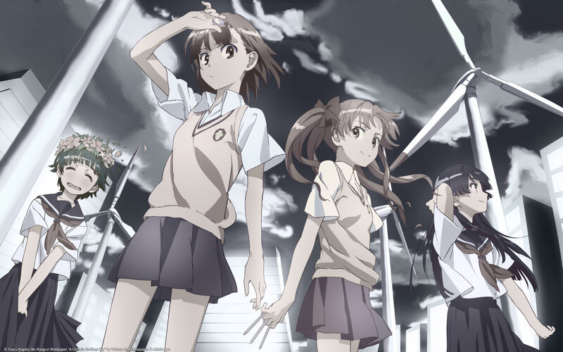 Anime girls with wind turbines