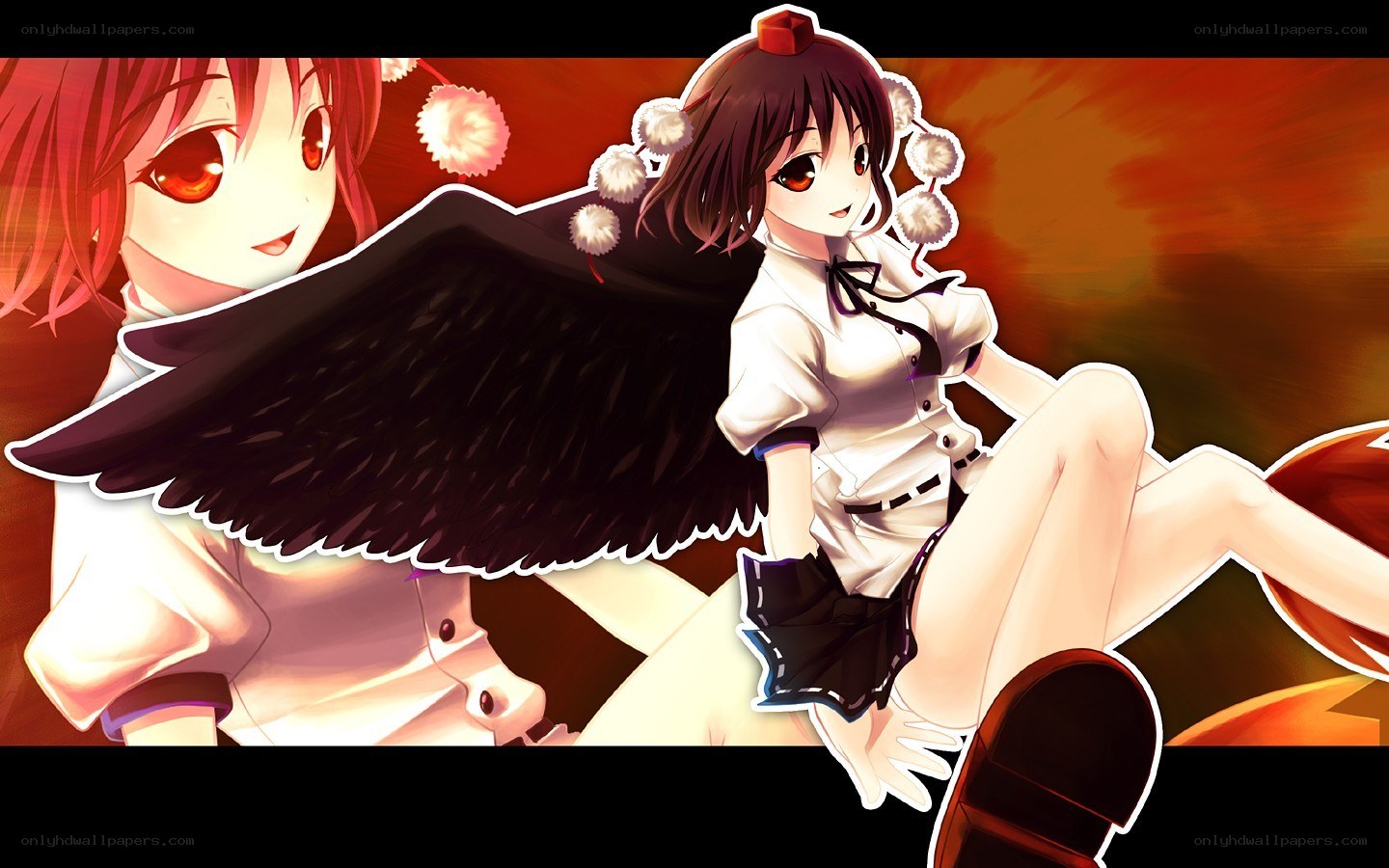 anime girls with wings