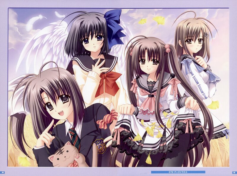 anime girls with wings