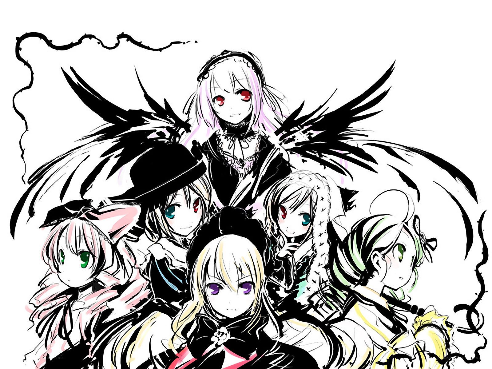 anime girls with wings