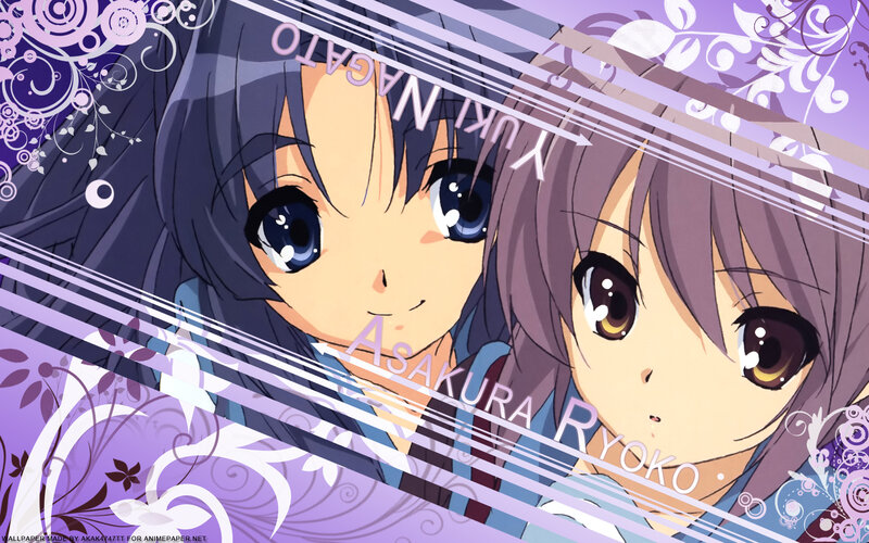 Anime girls Yuki and Ryoko