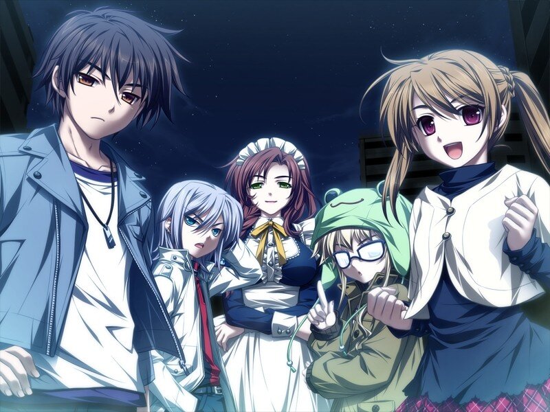 anime group at night
