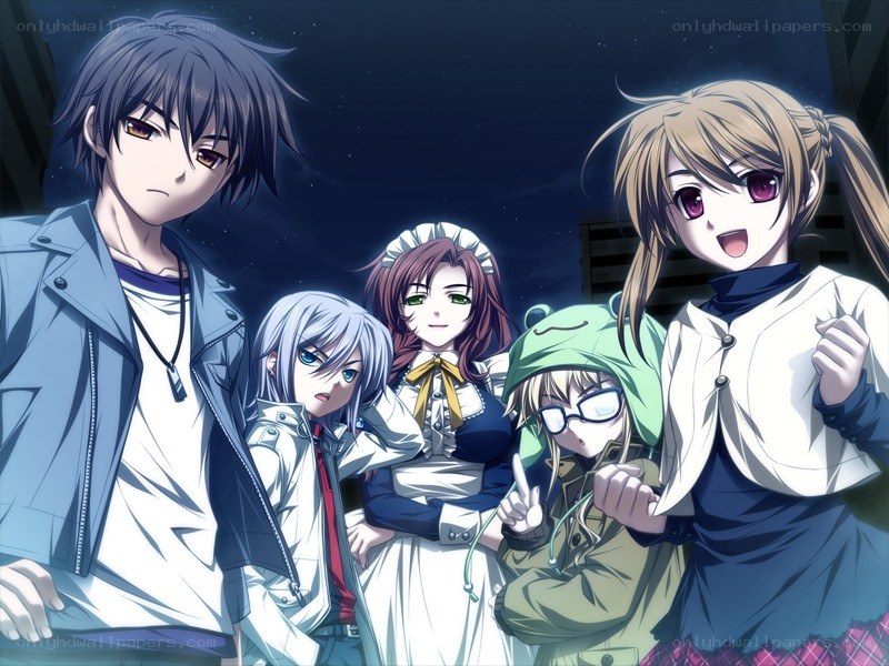 anime group at night