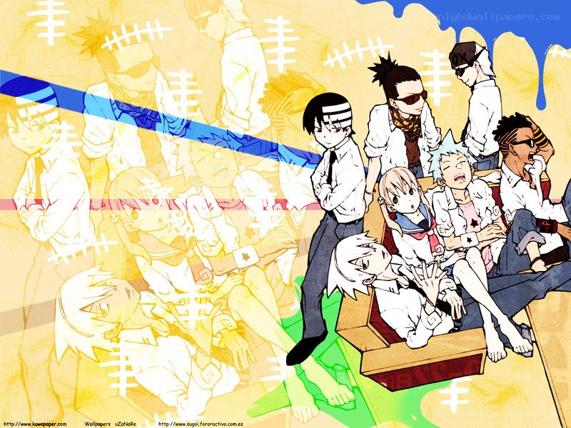 Anime group collage artwork