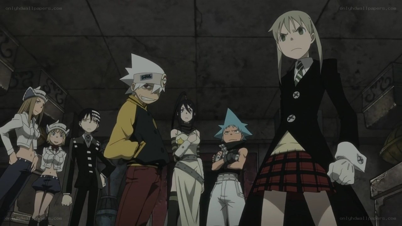 anime group in dark room