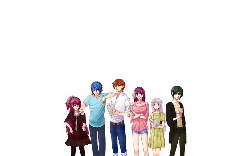 anime group of six characters