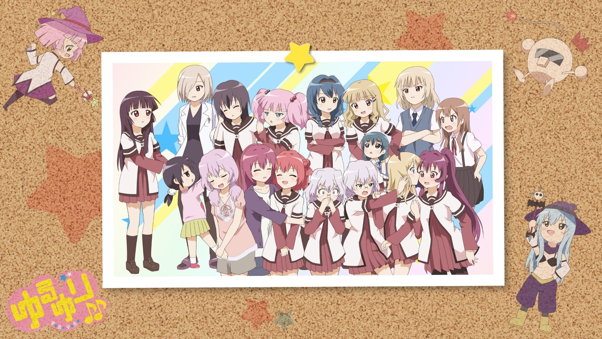 anime group photo collage